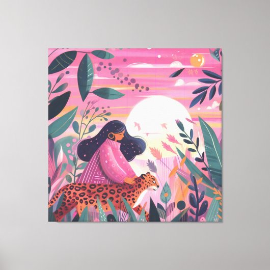 Toile Léopard de la Journée internationale de la femme (Recto)