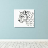 Toile Leopard de Svetlana Ledneva-Schukina G013 (Insitu (Plancher de Bois))