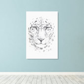 Toile Leopard de Svetlana Ledneva-Schukina G028 (Insitu (Plancher de Bois))