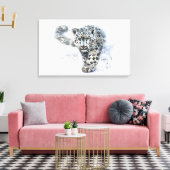 Toile léopard des neiges (Insitu(Salon))