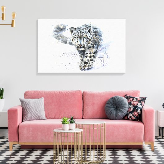 Toile léopard des neiges (Insitu(Salon))