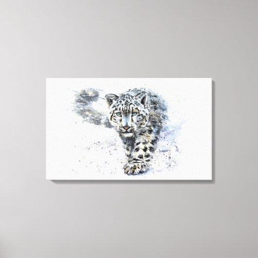 Toile léopard des neiges (Recto)