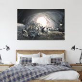 Toile Léopard des neiges (Insitu(Chambre))