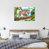 TOILE LÉOPARD DU CONGO (Insitu(Chambre))
