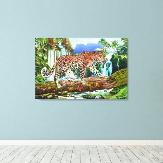 TOILE LÉOPARD DU CONGO (Insitu (Plancher de Bois))