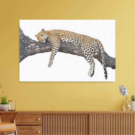 Toile Léopard endormi (Insitu(Salon))