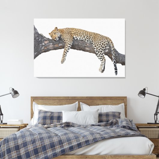 Toile Léopard endormi (Insitu(Chambre))
