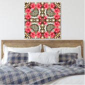 Toile Léopard et fleurs (Insitu(Chambre))