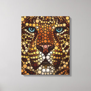 Toile Leopard fait de cercles