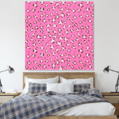 Toile Leopard rose / Motif Cheetah (motif animal) (Insitu(Chambre))