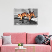 Toile Léopards de bébé (Insitu(Salon))