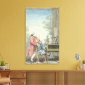 Toile Leopold Mozart et ses enfants Wolfgang (Insitu(Salon))