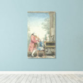 Toile Leopold Mozart et ses enfants Wolfgang (Insitu (Plancher de Bois))