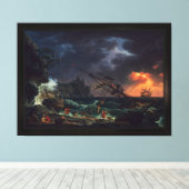 Toile L'épave de Claude Joseph Vernet (Insitu (Plancher de Bois))