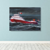 TOILE L'ÉPAVE DE L'EDMUND FITZGERALD (Insitu (Plancher de Bois))