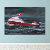 TOILE L'ÉPAVE DE L'EDMUND FITZGERALD (Insitu (Plancher de Bois))