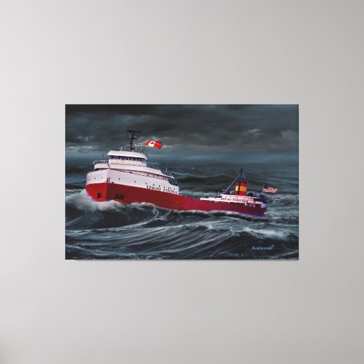 TOILE L'ÉPAVE DE L'EDMUND FITZGERALD (Recto)