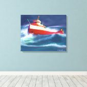 TOILE L'ÉPAVE DE L'EDMUND FITZGERALD (Insitu (Plancher de Bois))