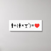 Toile L'équation d'amour pour les femmes (Recto)