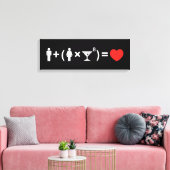Toile L'équation d'amour pour les femmes (Insitu(Salon))