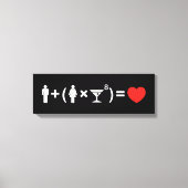 Toile L'équation d'amour pour les femmes (Recto)