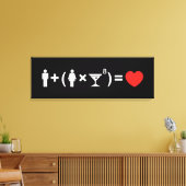 Toile L'équation de l'amour pour les femmes (Insitu(Salon))
