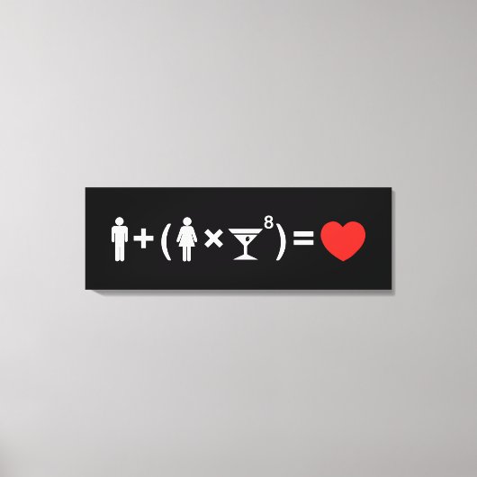 Toile L'équation de l'amour pour les femmes (Recto)