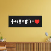 Toile L'équation de l'amour pour les hommes (Insitu(Salon))
