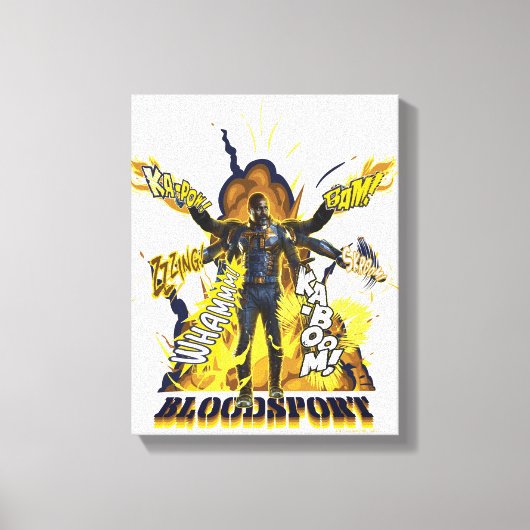 Toile L'équipe du suicide | Graphique d'action Bloodspor (Recto)