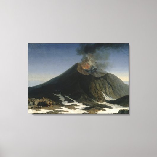 Toile L'éruption de l'Etna (Recto)