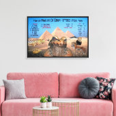 Toile Les 10 Plaies De L'Egypte - Anglais & Hébreu (Insitu(Salon))