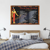 Toile Les 42 Lois De Maat - Affirmations Positives (Insitu(Chambre))