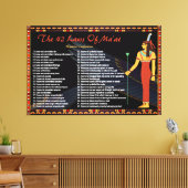 Toile Les 42 Lois De Maat - Confessions Négatives (Insitu(Salon))