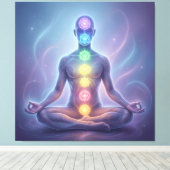 Toile Les 7 chakras (Insitu (Plancher de Bois))