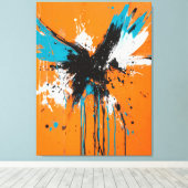 Toile Les ailes Abstraites de la liberté (Insitu (Plancher de Bois))