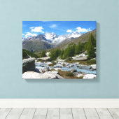 Toile Les Alpes du Valais (Insitu (Plancher de Bois))