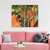 Toile Les Alyscamps, Feuilles d'automne de Vincent van G (Insitu(Salon))