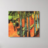 Toile Les Alyscamps, Feuilles d'automne par Vincent van  (Recto)