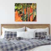 Toile Les Alyscamps, Feuilles d'automne par Vincent van  (Insitu(Chambre))