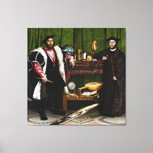 Toile Les Ambassadeurs de Hans Holbein le Jeune (Recto)