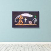 Toile Les Amis Peu Importe Les Différences (Insitu (Plancher de Bois))
