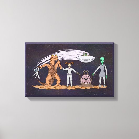 Toile Les Amis Peu Importe Les Différences (Recto)