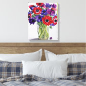 Toile Les anémones dans un pot de verre (Insitu(Chambre))