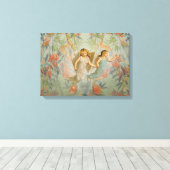 Toile Les anges dans le jardin (Insitu (Plancher de Bois))