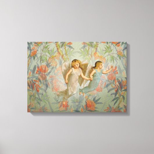 Toile Les anges dans le jardin (Recto)