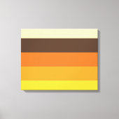 Toile les années 70 Motif de couleurs triées rétro (Recto)