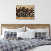 Toile Les Arabes qui courent dans le désert (Insitu(Chambre))