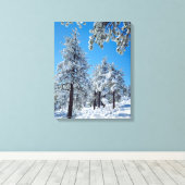 Toile Les arbres couverts de neige dans les Laguna Mount (Insitu (Plancher de Bois))