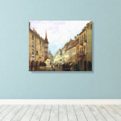 Toile Les Arcades, Grand Rue, Colmar, 1876 (Insitu (Plancher de Bois))