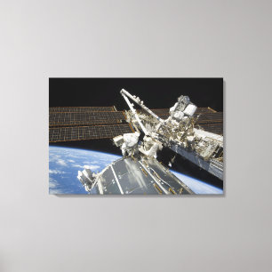 Toile Les astronautes effectuent une série de tâches